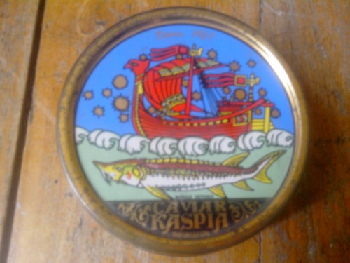 Ancienne boite tole caviar - ancienne,