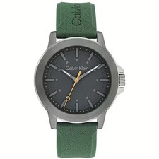 Montre Homme CK CALVIN KLEIN RESET 25200472 Silikon Vert Noir