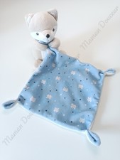 Doudou Plat/Mouchoir Renard Beige/Gris Blanc Bleu Etoiles  - Simba Nicotoy Kiabi