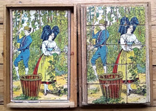 c. 1910 - PETIT JEU DE CUBES ANCIEN NK Atlas Alsace Régions françaises Enfantina