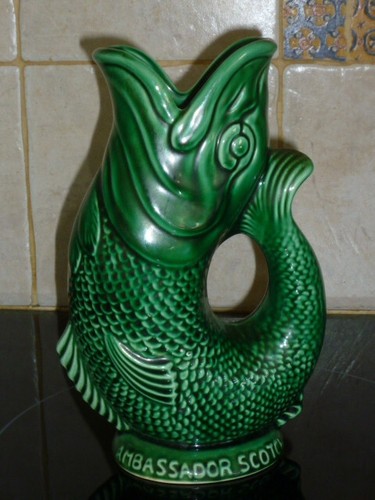 Pichet vase poisson publicite - vase,