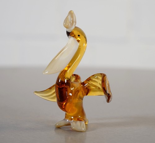 Figurine pélican verre de - en,