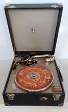 GRAMOPHONE FERNAND JACQUOT LUTHIER NANCY VALISE TSF ANCIEN VINTAGE