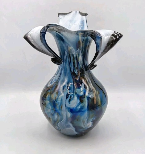 Vase verre soufflé - vase, pincé