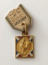 pendentif coq gaulois argent