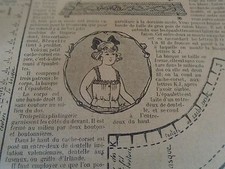  PATRON ORIGINAL  POUPEE " BLEUETTE " CACHE CORSET EMPIRE OCTOBRE 1920