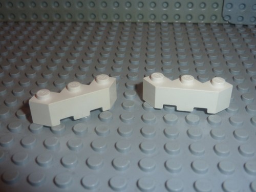 Lego white brick - white, facet