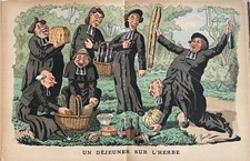 JOURNAL LE MONDE PLAISANT 1883 PAR  LAVRATE DEJEUNER SUR L'HERBE  N° 271