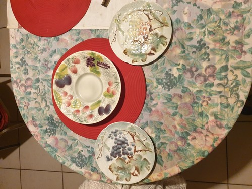 Trio assiettes barbotine - trio, en