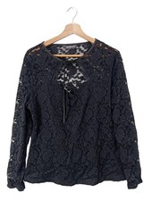 ALLEGRA K. Blouse en dentelle Dames Blouse T EU 42 noir style décontracté