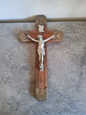 Crucifix Ancien En Bois