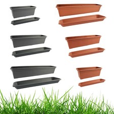 Bac À Fleurs Bac De Balcon Bac De Plante RIMINI - Taille & Couleur Au Choix -