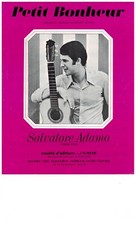 Partition   " Petit Bonheur " Salvatore Adamo. PVG