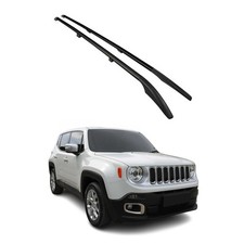 Barres de toit longitudinales pour Jeep Renegade 2014-2024 Aluminium Noir
