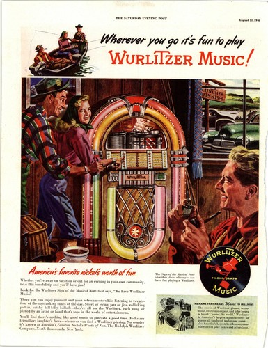 Wurlitzer 1946 magazine - 1946, ad