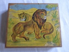 très ancien jeux de cubes en bois plein 1940 6 modèles