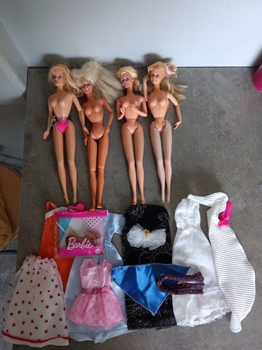 Lot poupée barbie - poupée,