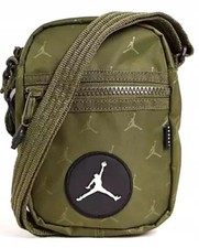 Nike Jordan sac bandoulière jacquard vert kaki unisexe 9A0640-E6F 19 x 13 cm