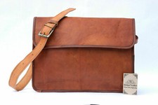 Sac cognac vintage fait main