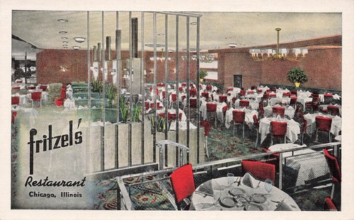 Linen postcard chicago - linen,
