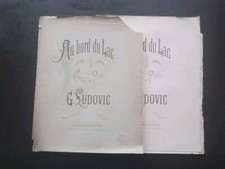 Partition ancienne piano - AU BORD DU LAC / CAPRICE par G. LUDOVIC op 39