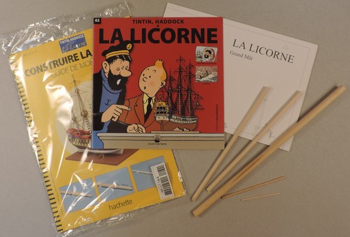 Tintin construire licorne - tintin,