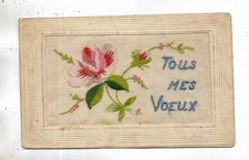 Carte postale brodée. Tous
