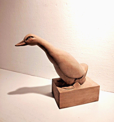 Canard sculpture animalière - sculpture,