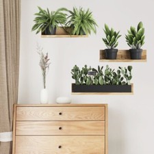 Vert en Pot Plante Autocollant