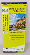 CARTE IGN BRIVE LA GAILLARDE.TULLE-154-TOURISME ET VELO-PNR CAUSSES QUERCY NORD*
