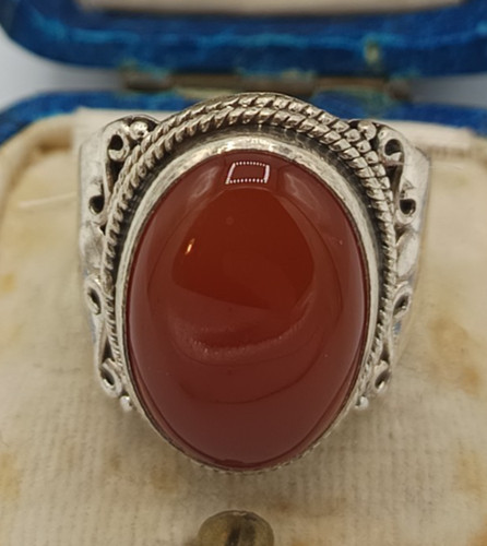 Bague argent cornaline - bague, et