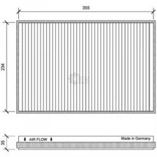 Filtre Intérieur Filtre À Pollen Pour Mercedes-Benz Sprinter 3-T Fourgon