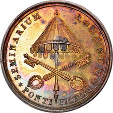 [#905717] Vatican, Medal, Pius VII, Pontifical Roman Seminary, Religions & belie