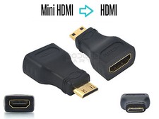 Adaptateur Convertisseur Mini HDMI vers HDMI, Connecteur HDMI-C, HDTV, M vers F