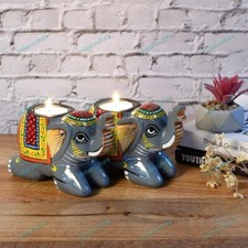 Porte-Bougie En Éléphant