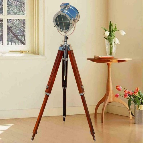 Ancien projecteur spot laiton