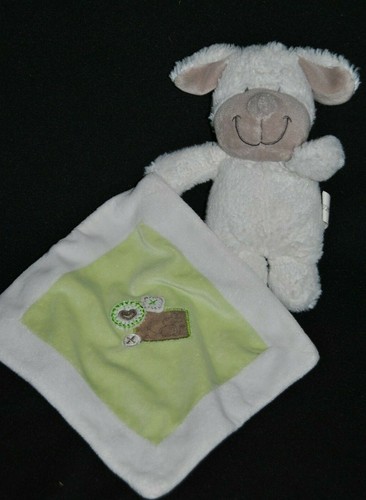 Peluche doudou chien - chien, blanc
