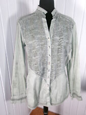 Chemisier vert tacheté Elisa Cavaletti Daniela Dallavalle XL 42/44 Made Italy