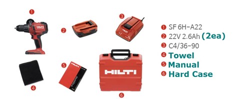 Hilti a22 2x2 6ah - sf, 2x2.6ah