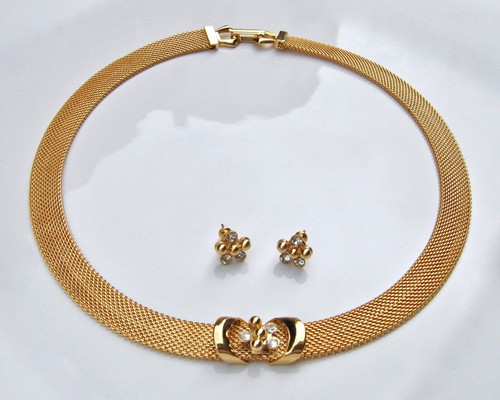 Elégante parure collier - collier, ras