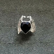 Bague Draco Blackheart En Étain R108 Alchemy Gothic