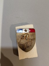 Insigne, broche médaille ski ESF " 1ère étoile " modèle 1950, Decat Paris 