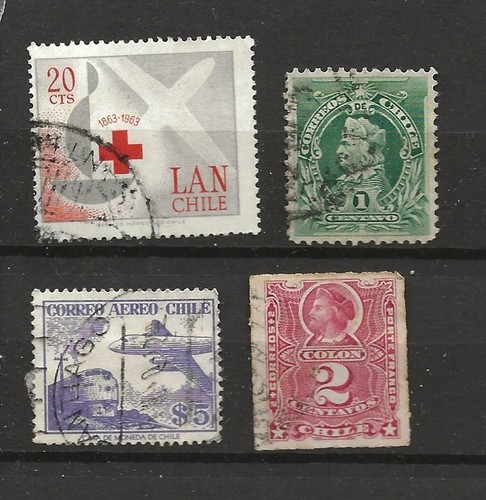 Lot timbres chile chili - ,