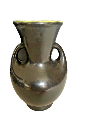 Vase noir jaune verceram - noir, et