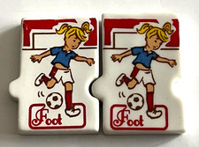 Lot de 2 Fèves Foot Fille