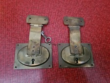 2 Serrure de malle coffre ancien  neuf de stock , Oxydation Du Temps 