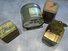 Lot 4 boites métal anciennes Paul Mairesse Matina Cémoi Vénézia Doria en l'état