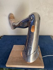 Ancienne jambe de prothèse lampe, cabinet de curiosités 