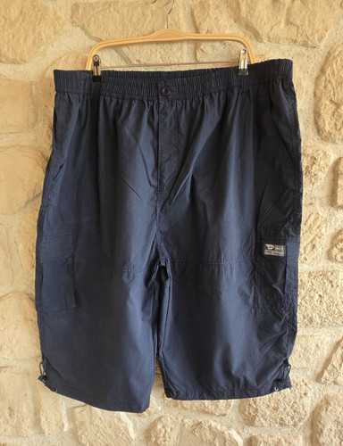 Pantacourt cargo bleu marine