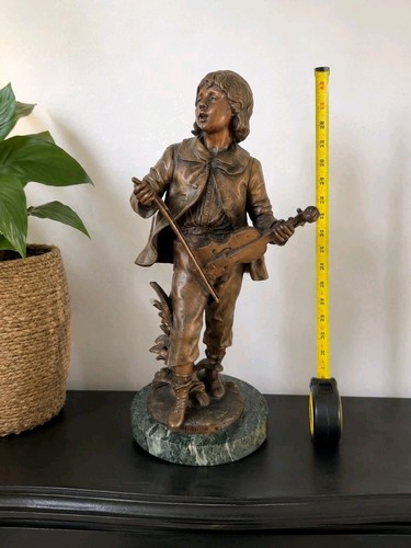 Statue violoniste aug - statue, moreau